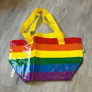 IKEA Colorful Striped Tote Bag